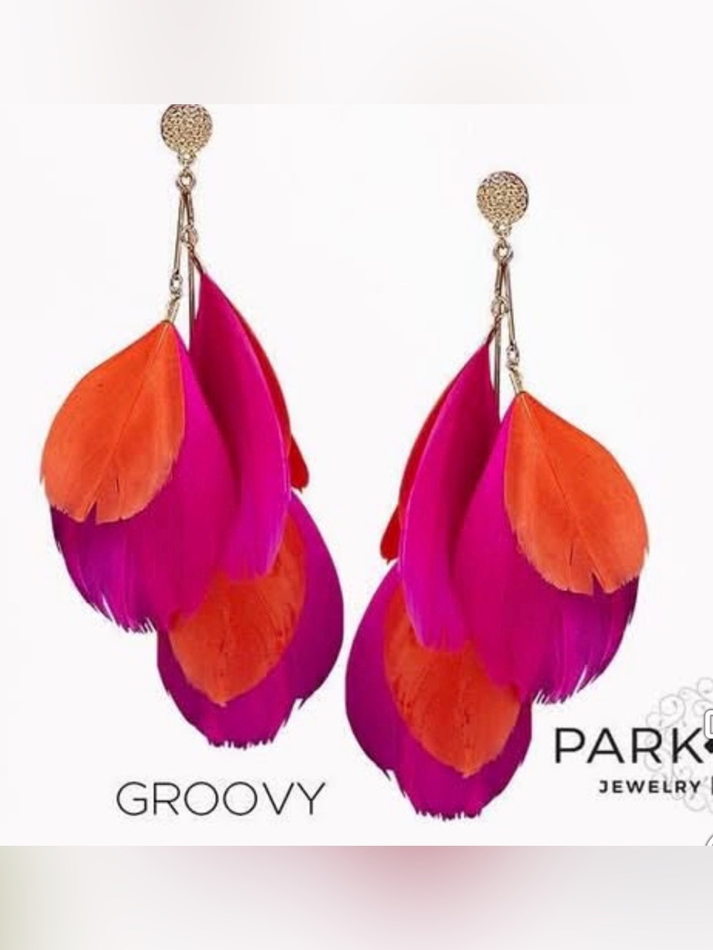 Park Lane Feather Groovy Earrings